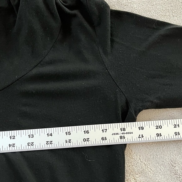 EILEEN FISHER Cowl Neck Jersey Stretch Long Sleeve Dress Medium Minimalist - Picture 10 of 12